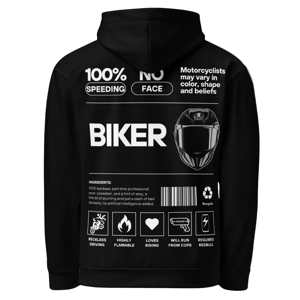 100% Biker Hoodie